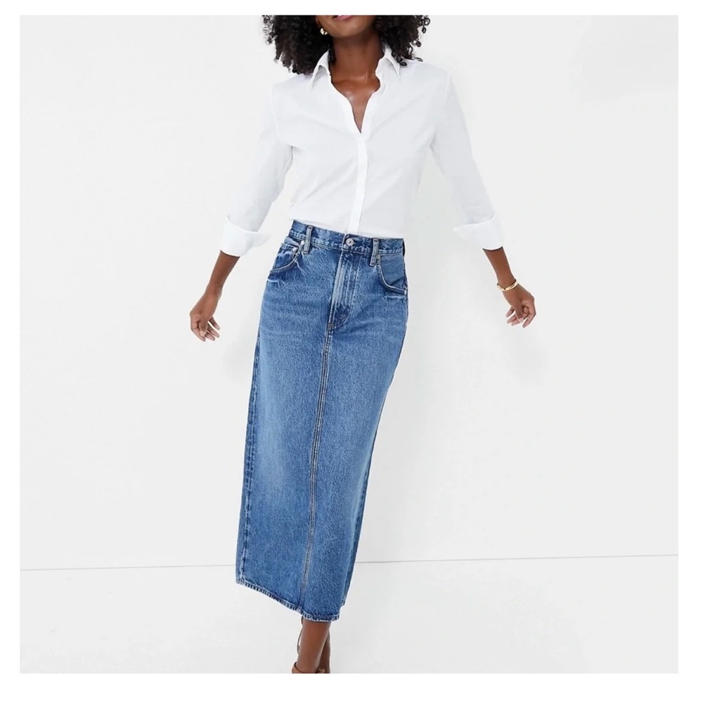 CITIZENS OF HUMANITY Peri Denim Maxi Skirt